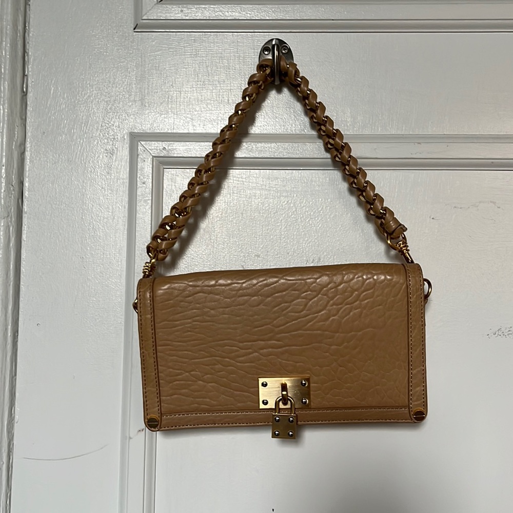 Alexis Hudson Nude leather handbag
